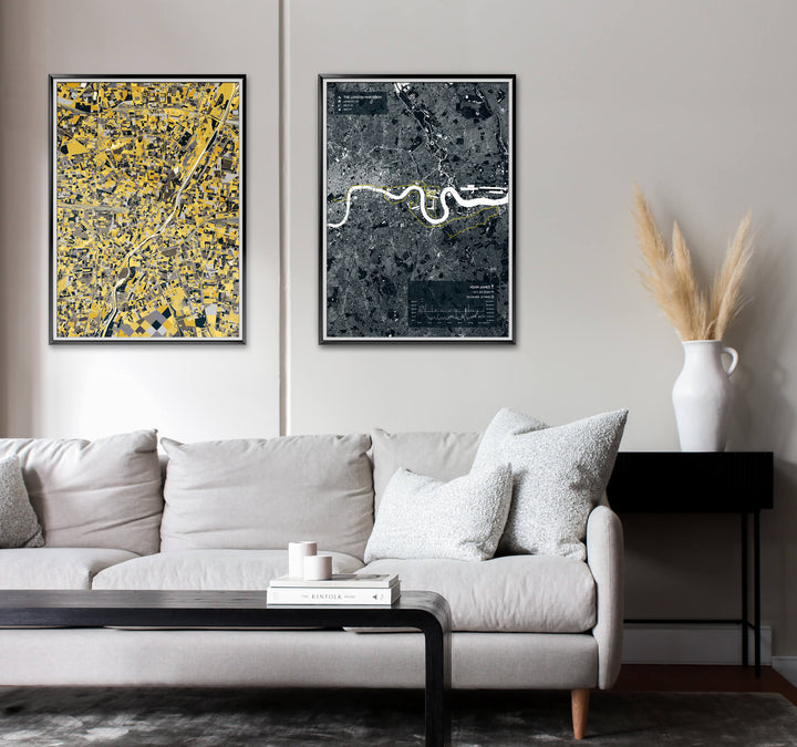 BEAUTIFULLY CRAFTED CARTOGRAPHY ART OF ANYWHERE IN THE WORLD